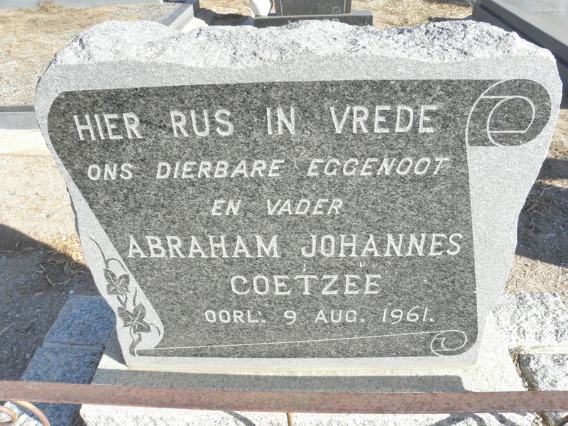 COETZEE Abraham Johannes -1961