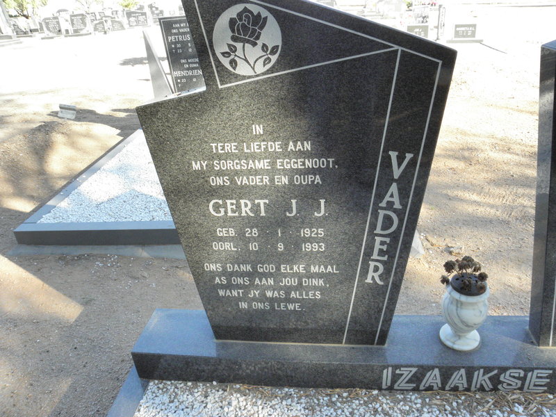 IZAAKSE Gert J.J. 1925-1993