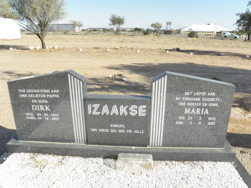 IZAAKSE Dirk 1917-2001 &amp; Maria 1920-1995