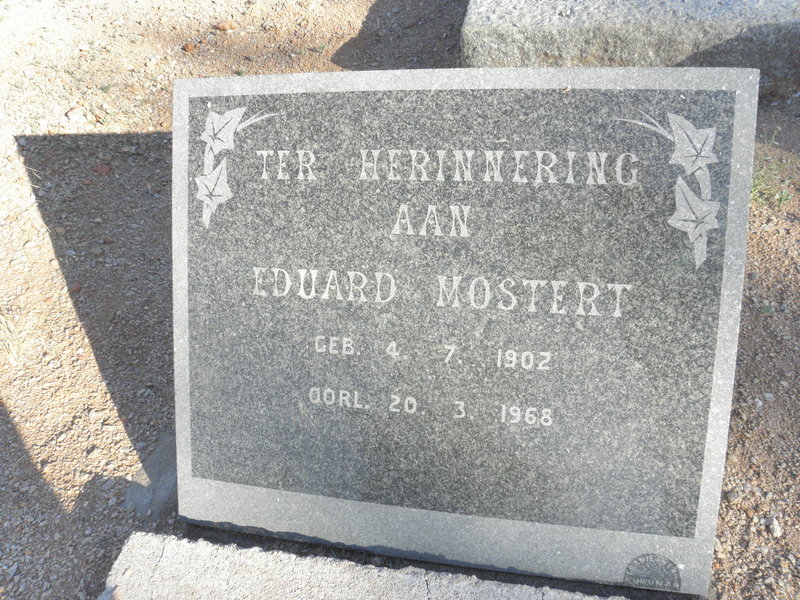 MOSTERT Eduard 1902-1968
