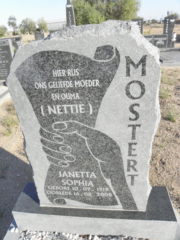 MOSTERT Janetta Sophia 1919-2008