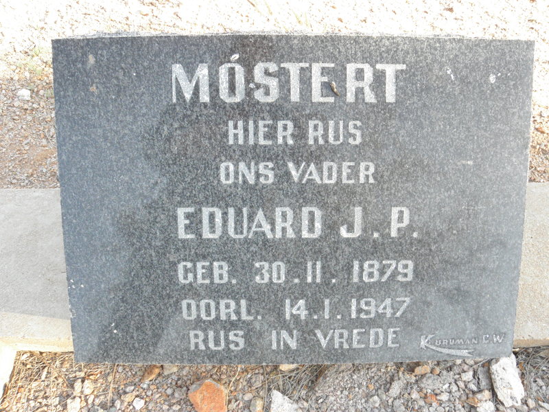 MOSTERT Eduard J.P. 1879-1947