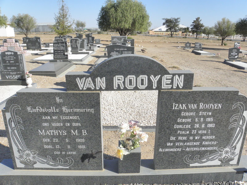 ROOYEN Mathys M.B., van 1908-1981 &amp; Izak STEYN 1915-1983