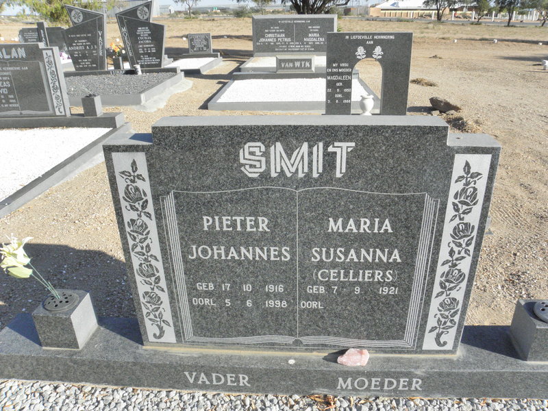 SMIT Pieter Johannes 1916-1998 &amp; Maria Susanna CELLIERS 1921-