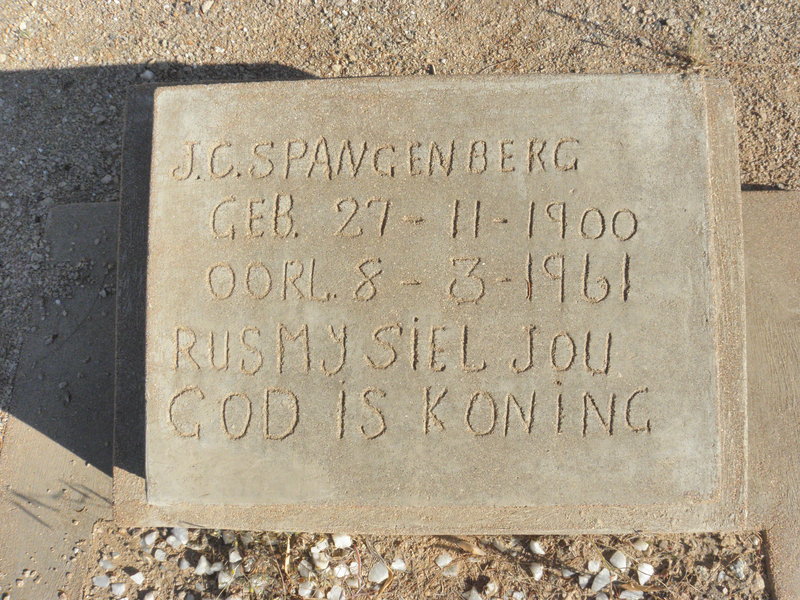 SPANGENBERG J.C. 1900-1961