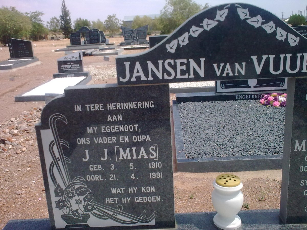 VUUREN J.J., Jansen van 1910-1991