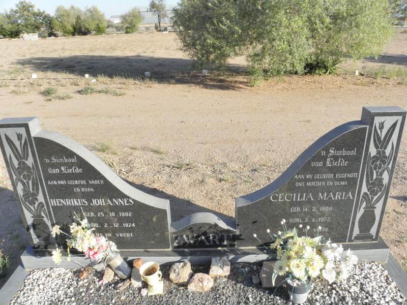 ZWART Hendikus Johannes 1902-1974 &amp; Cecilia Maria 1906-1973