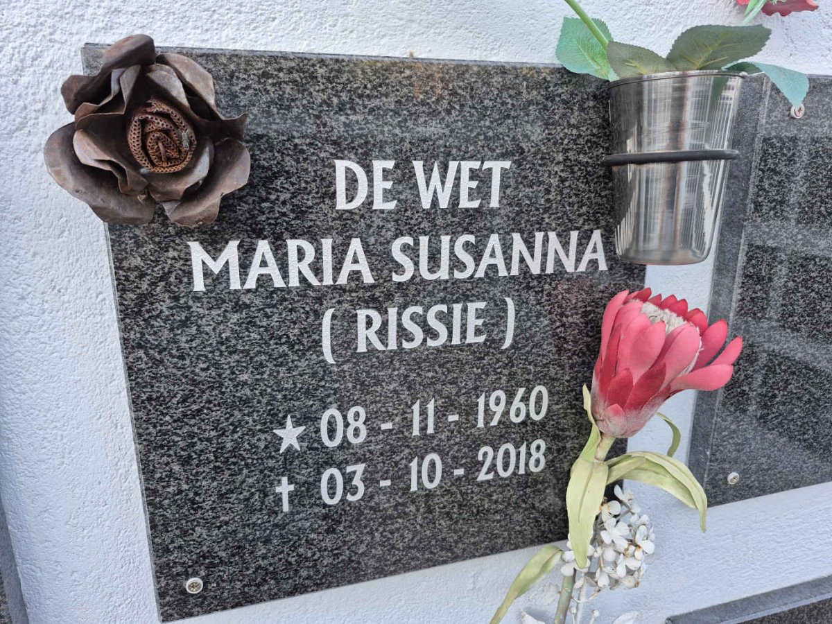 WET Maria Susanna, de 1960-2018