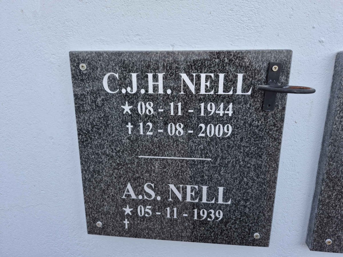 NELL C.J.H. 1944-2009 & A. S. 1939-