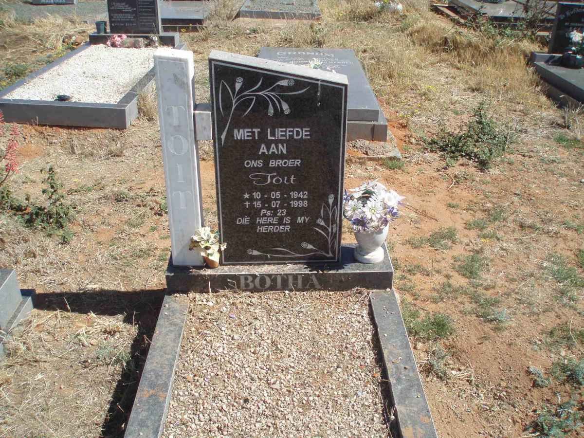 BOTHA Toit 1942-1998