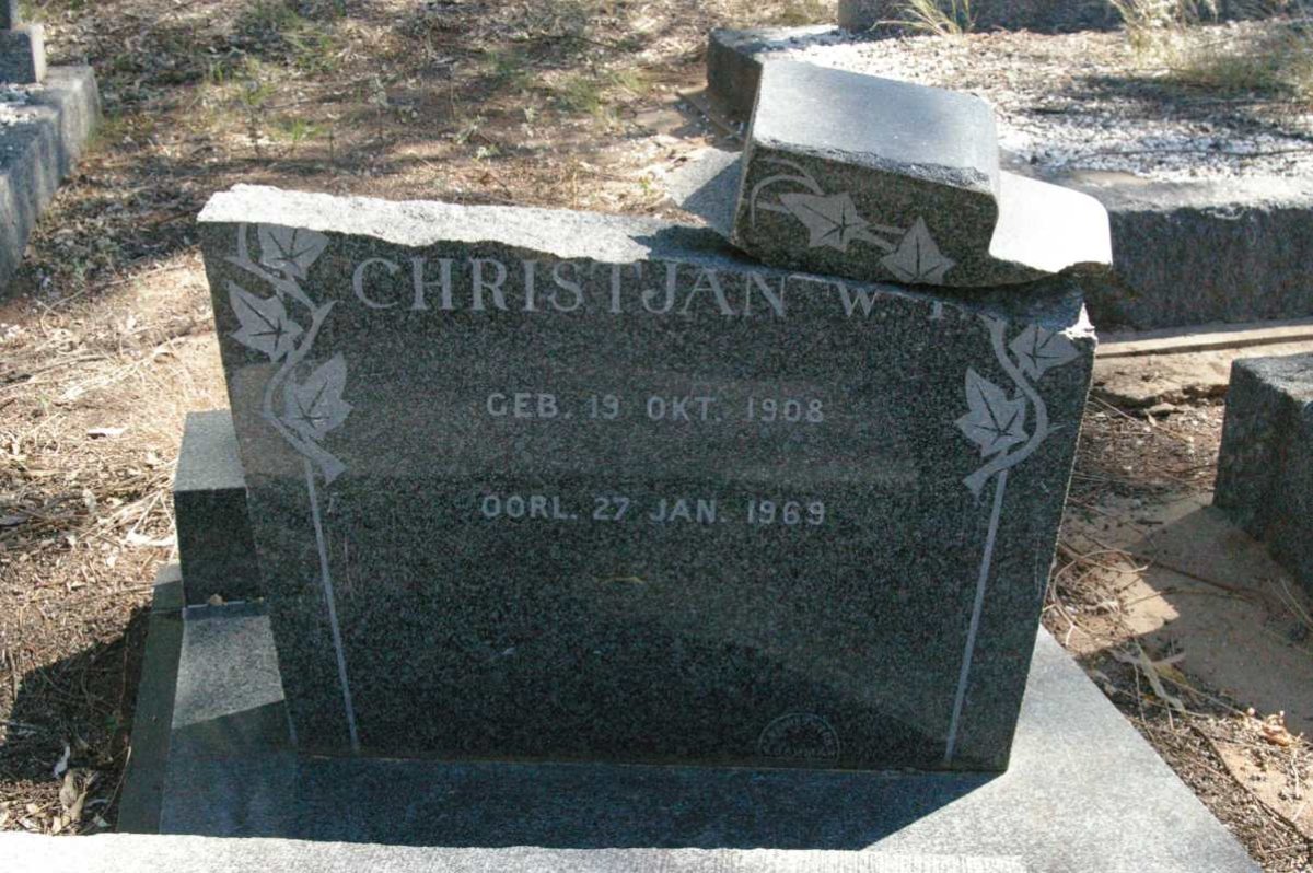 BRODERICK Christjan W.? 1908-1969