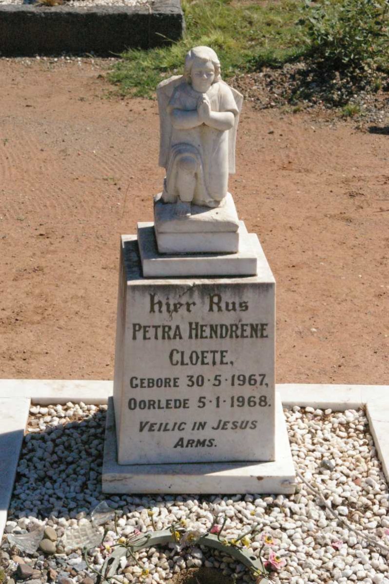 CLOETE Petra Hendrene 1967-1968