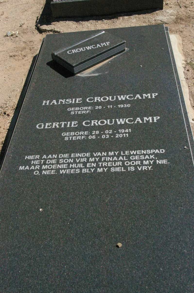 CROUWCAMP Hansie 193?- &amp; Gertie 1941-2011