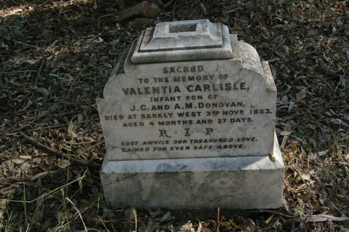 DONOVAN Valentia Carlisle 1883-1883
