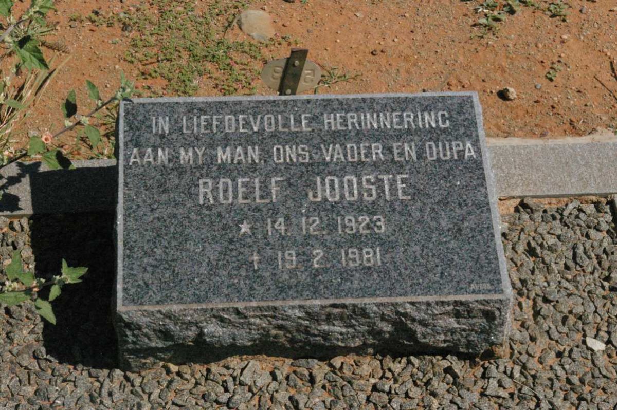 JOOSTE Roelf 1923-1981