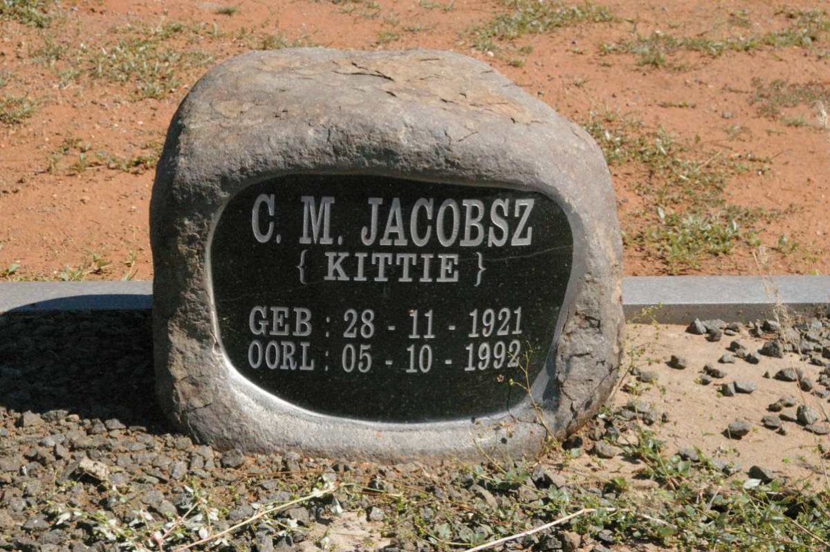 JACOBSZ C.M. 1921-1992