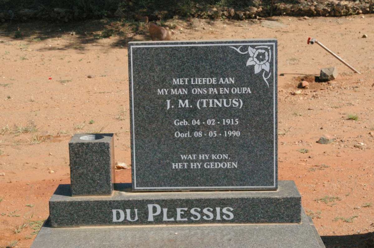 PLESSIS J.M., du 1915-1990