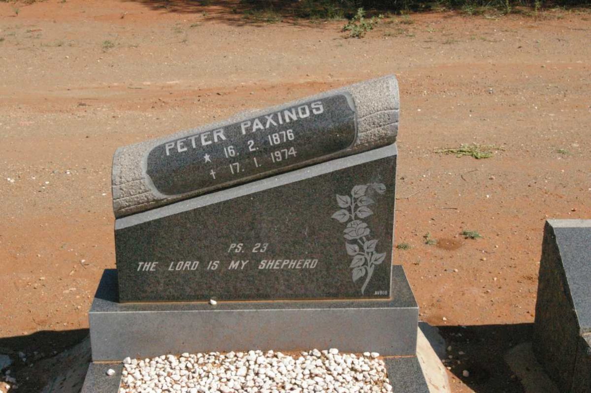 PAXINOS Peter 1876-1974