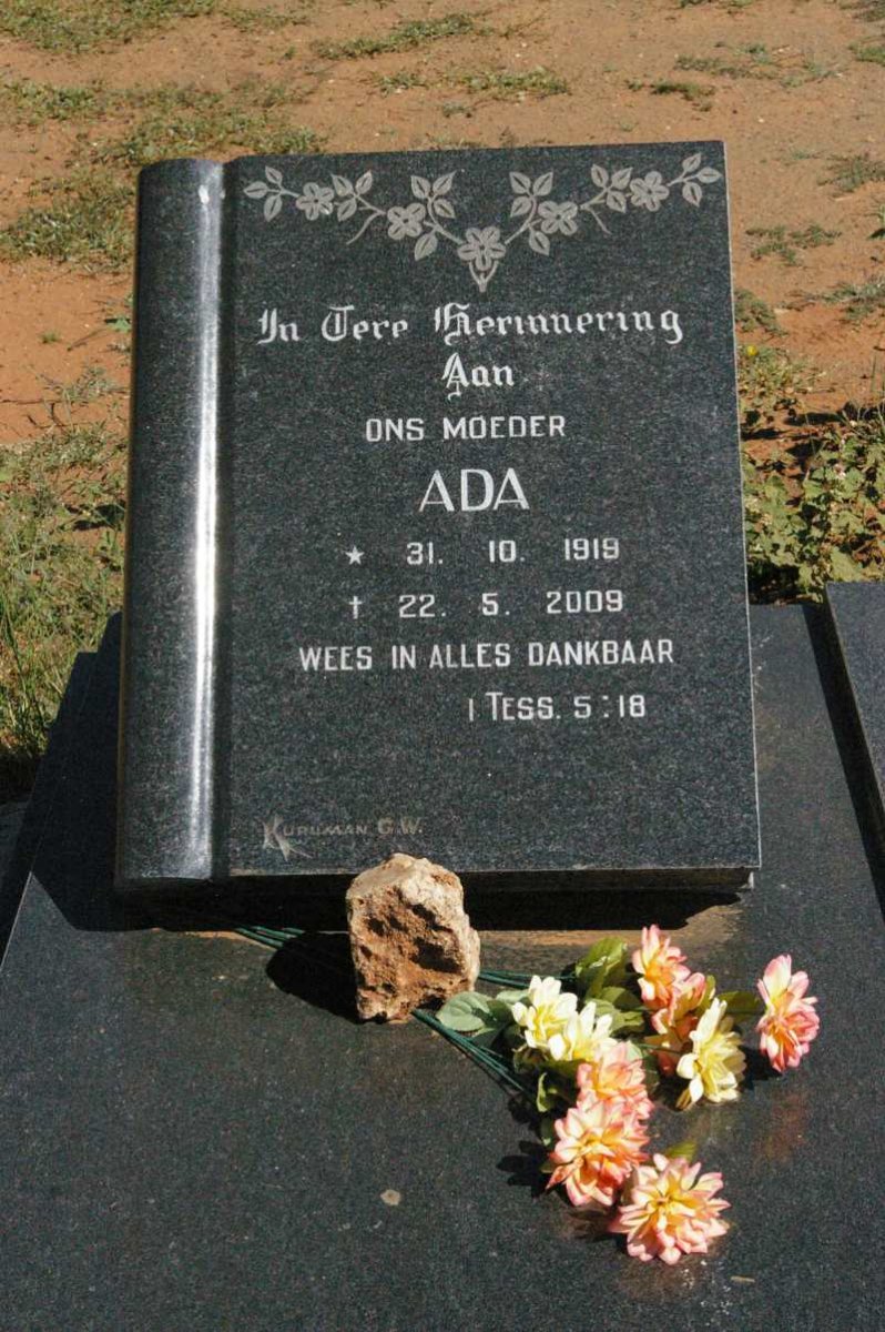 REICHERT Ada 1919-2009