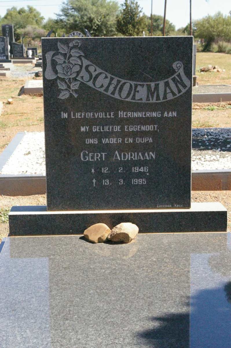 SCHOEMAN Gert Adriaan 1946-1995
