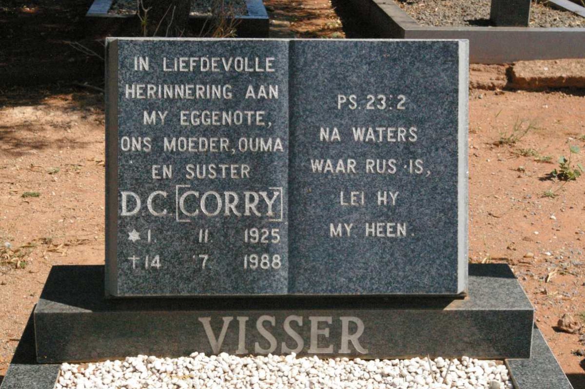 VISSER D.C. 1925-1988