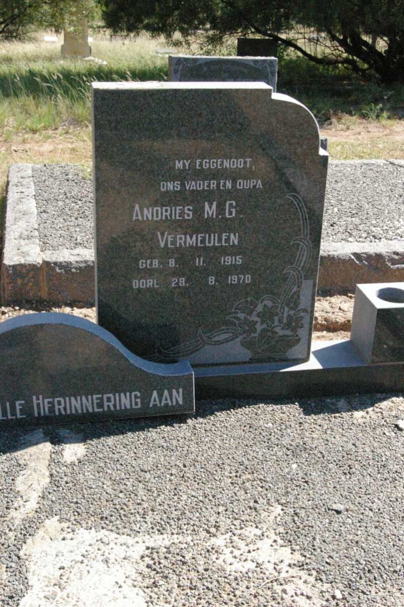 VERMEULEN Andries M.G. 1915-1970 &amp; Maria M.M. MILLS voorheen VERMEULEN nee NEL 1923-1998