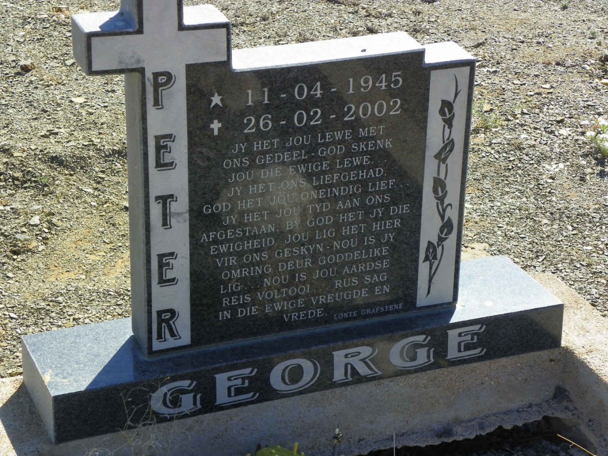 GEORGE Peter 1945-2002