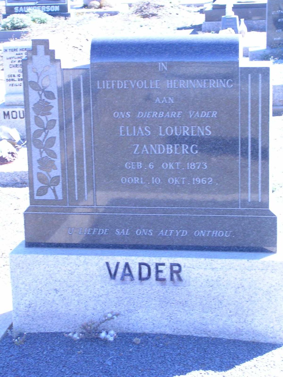 ZANDBERG Elias Lourens 1873-1962