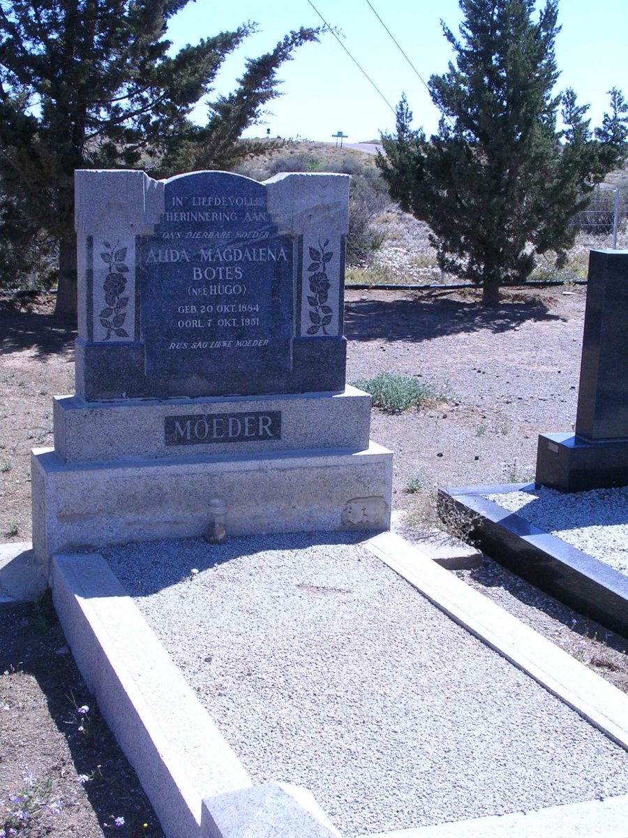 BOTES Alida Magdalena nee HUGO 1884-1951
