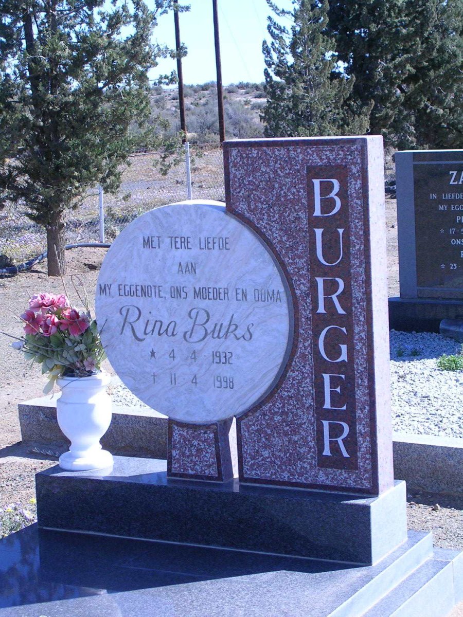 BURGER Rina 1932-1998