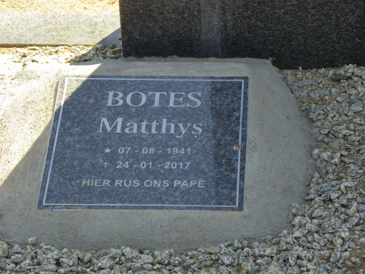 BOTES Matthys 1941-2017