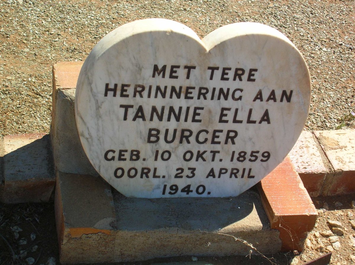 BURGER Ella 1859-1940