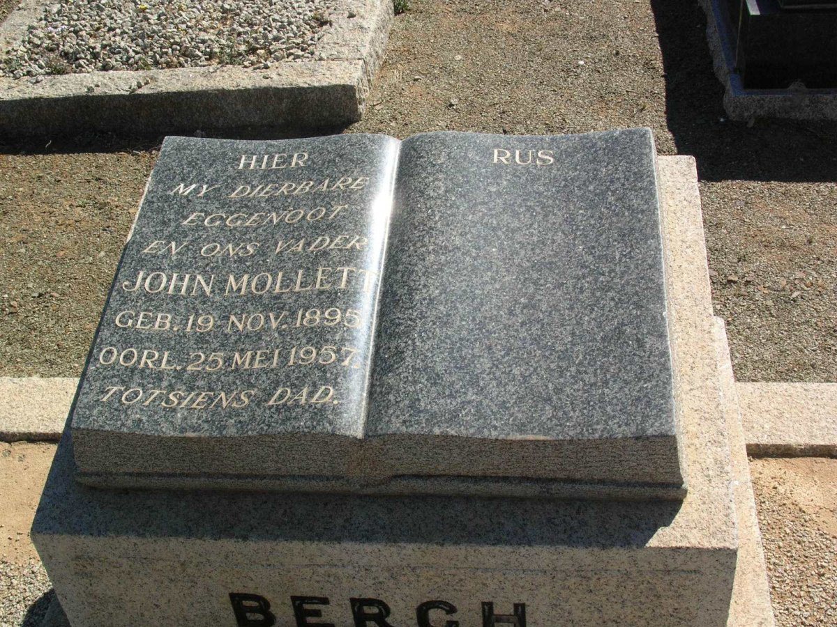 BERGH John Mollett 1895-1957