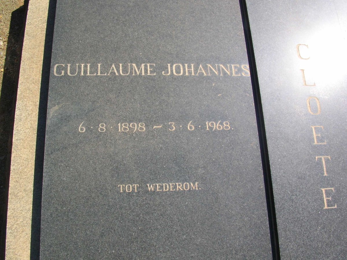 CLOETE Guillaume Johannes 1898-1968