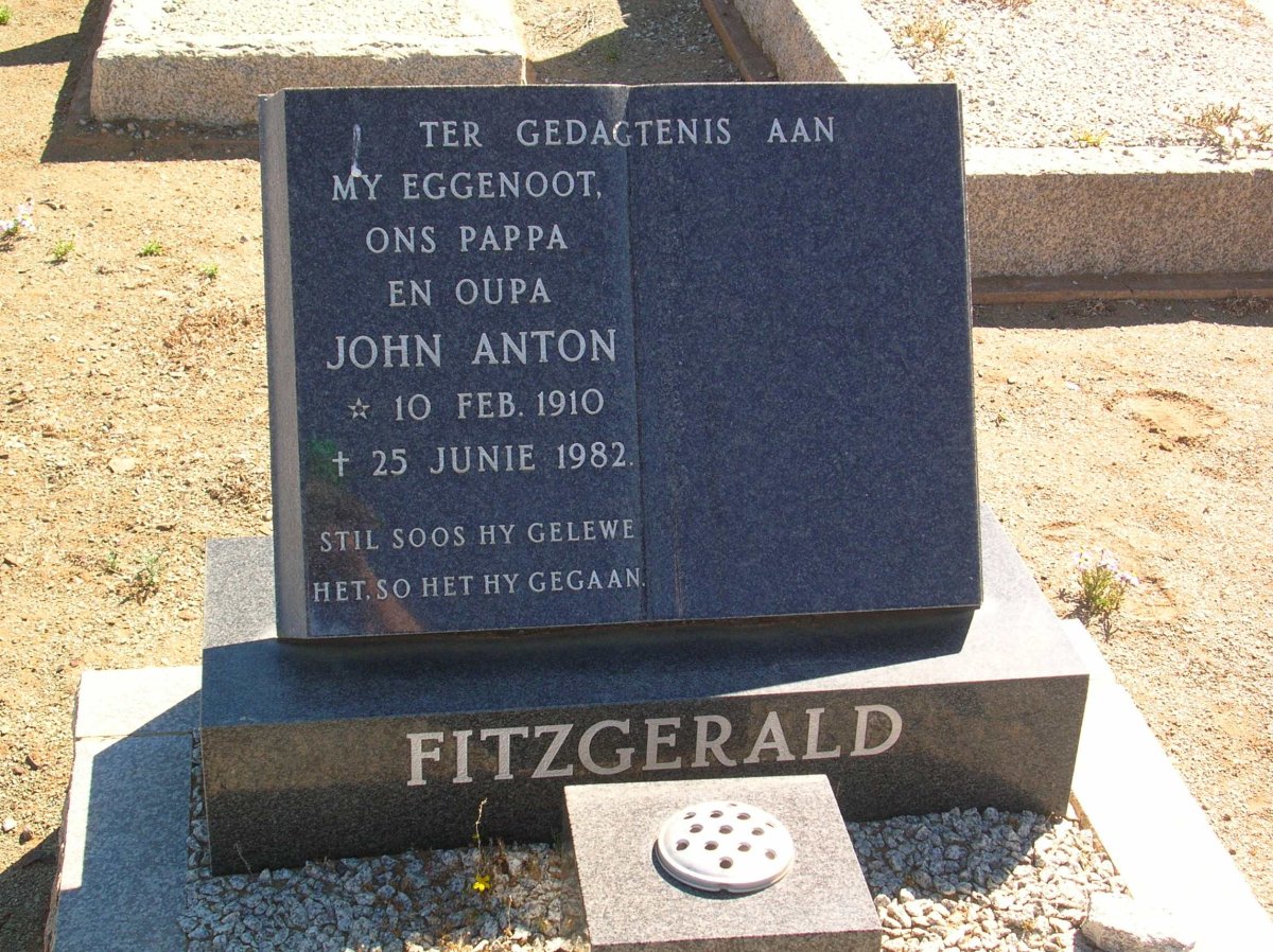 FITZGERALD John Anton 1910-1982