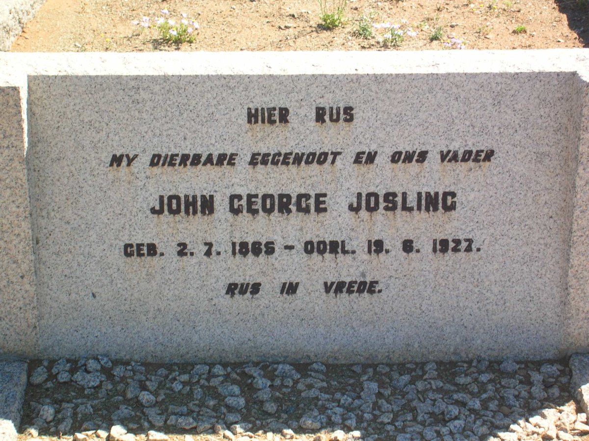 JOSLING John George 1865-1927