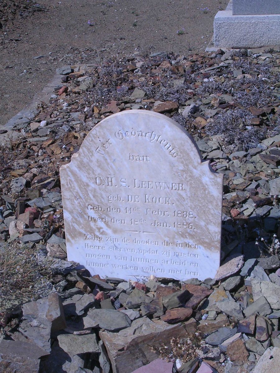 LEEWNER D.H.S. nee  DE KOCK 1838-1885