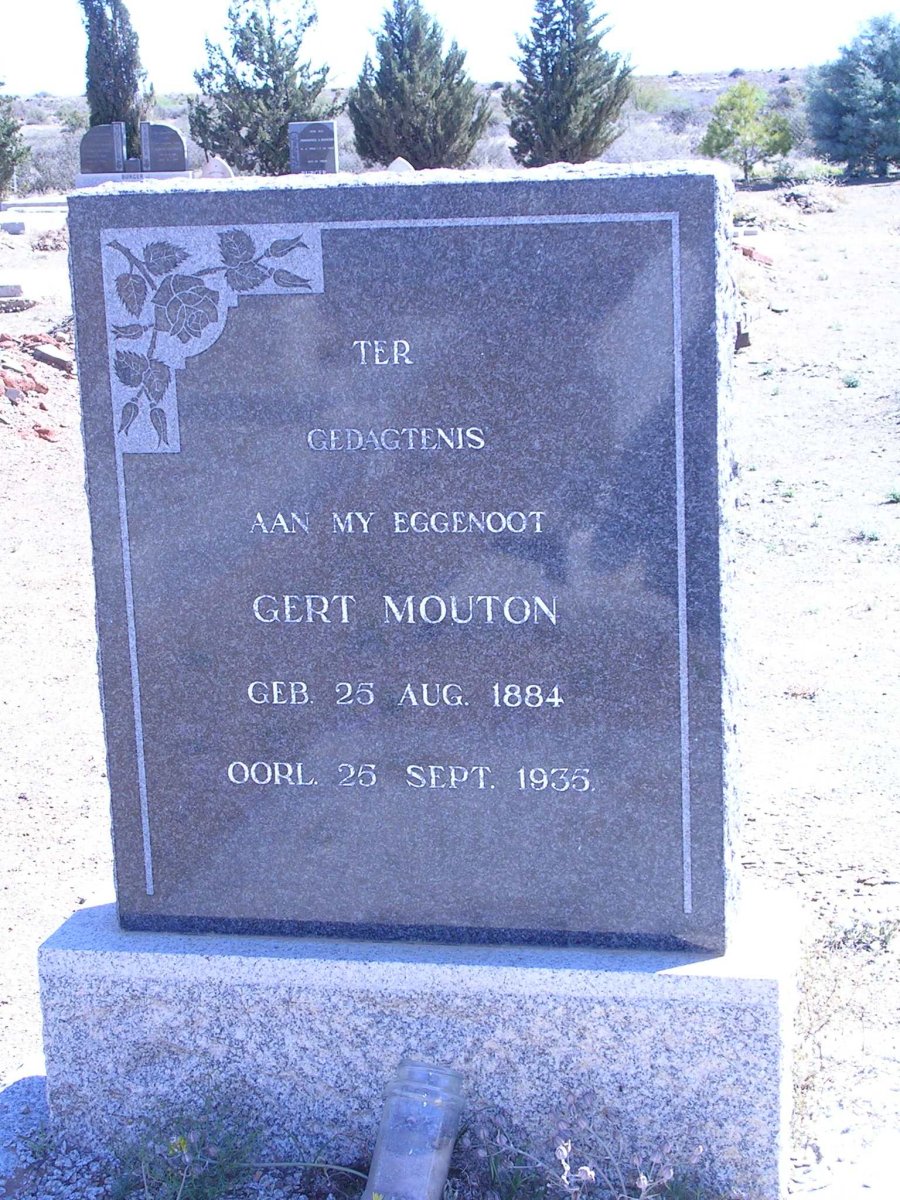 MOUTON Gert  1884-1935