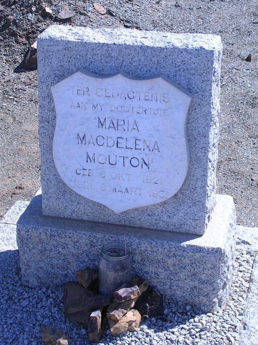 MOUTON Maria Magdelena  1921-1931
