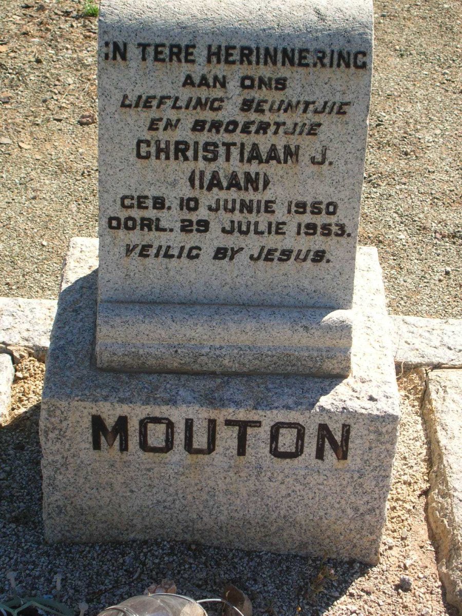 MOUTON Christiaan J. 1950-1953