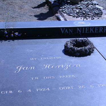 NIEKERK Jan Horizon, van 1924-1980