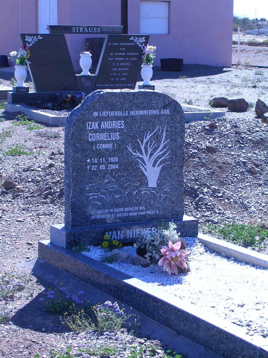 NIEKERK Izak Andries Cornelius, van 1926-2004