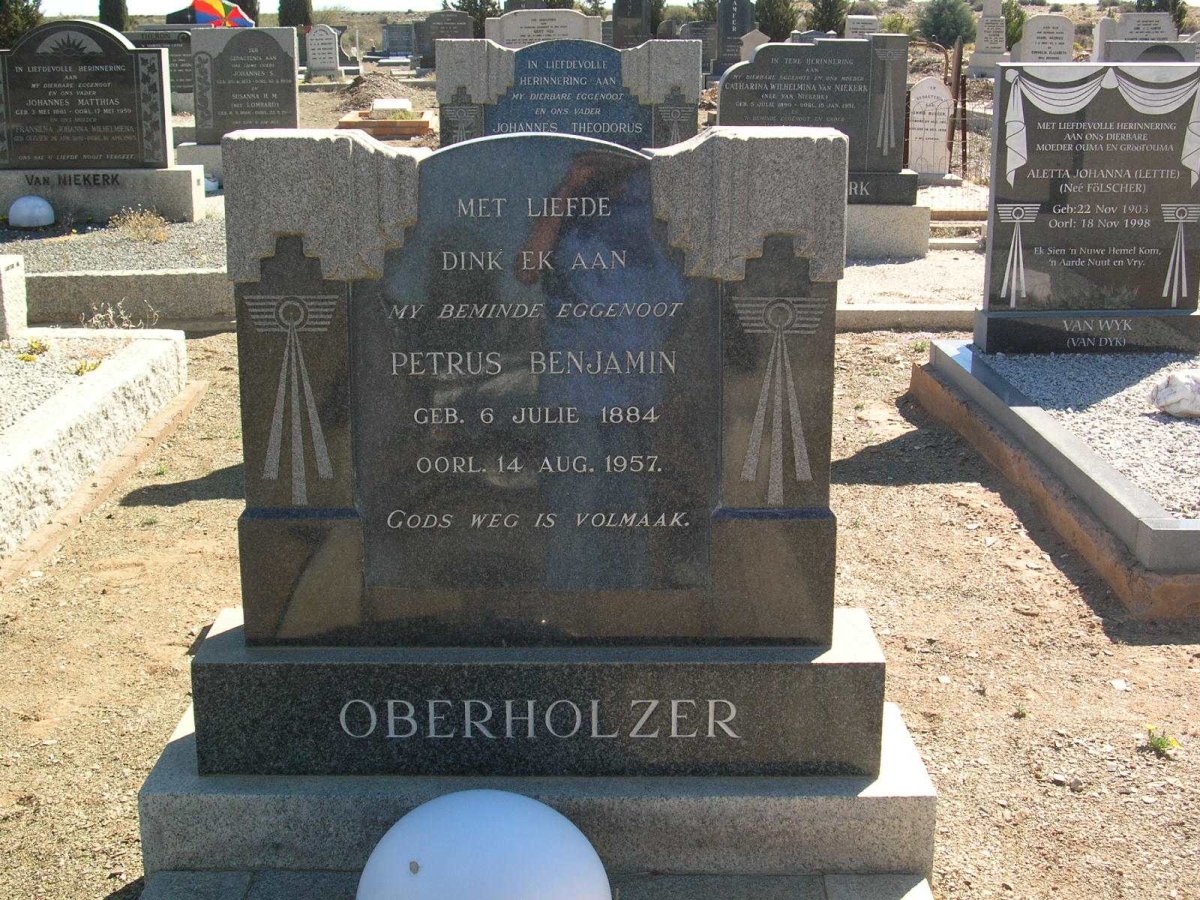 OBERHOLZER Petrus Benjamin 1884-1957