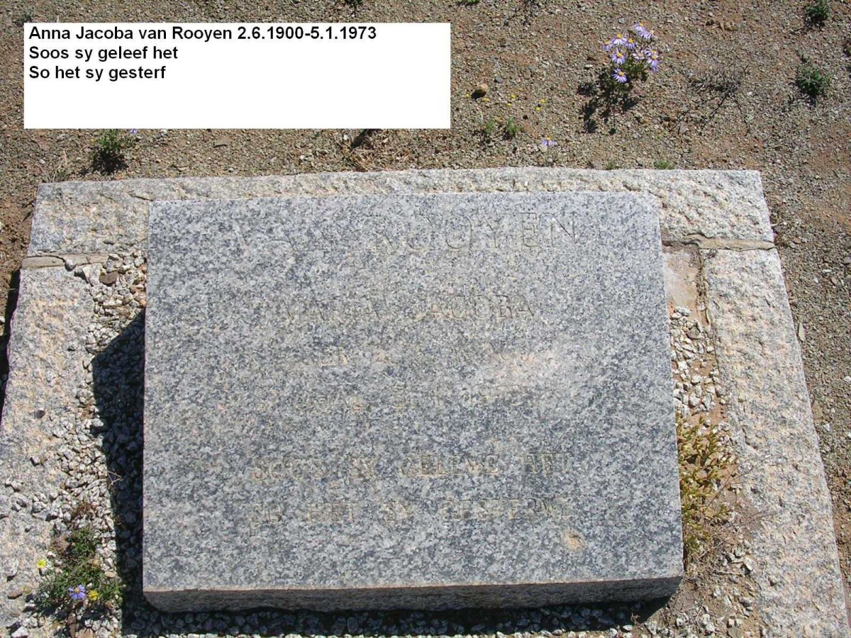 ROOYEN Maria Jacoba, van 1900-1973