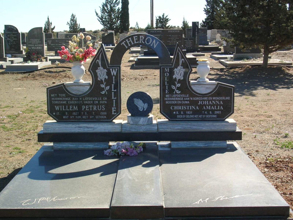 THERON Willem Petrus 1927-1986 &amp; Johanna Christina A. 1931-2003