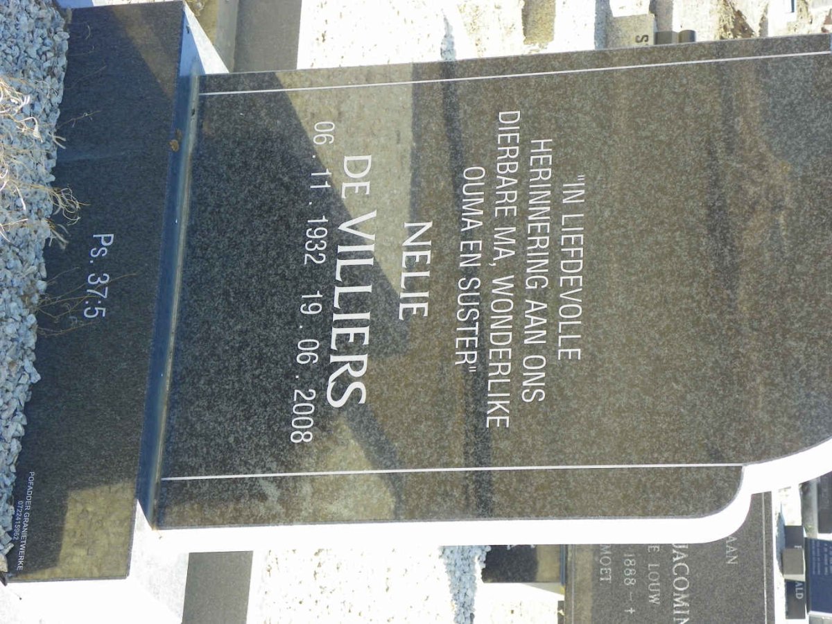 VILLIERS Nelie, de 1932-2008