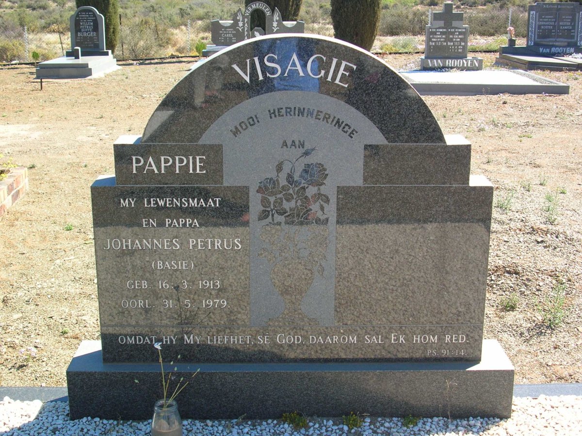 VISAGIE Johannes Petrus 1913-1979