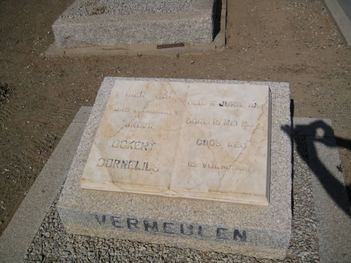 VERMEULEN Ockert Cornelius -1977