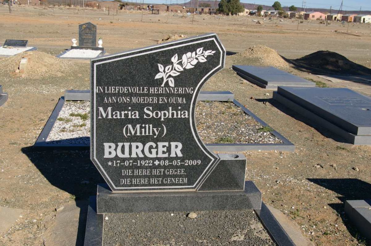BURGER Maria Sophia 1922-2009