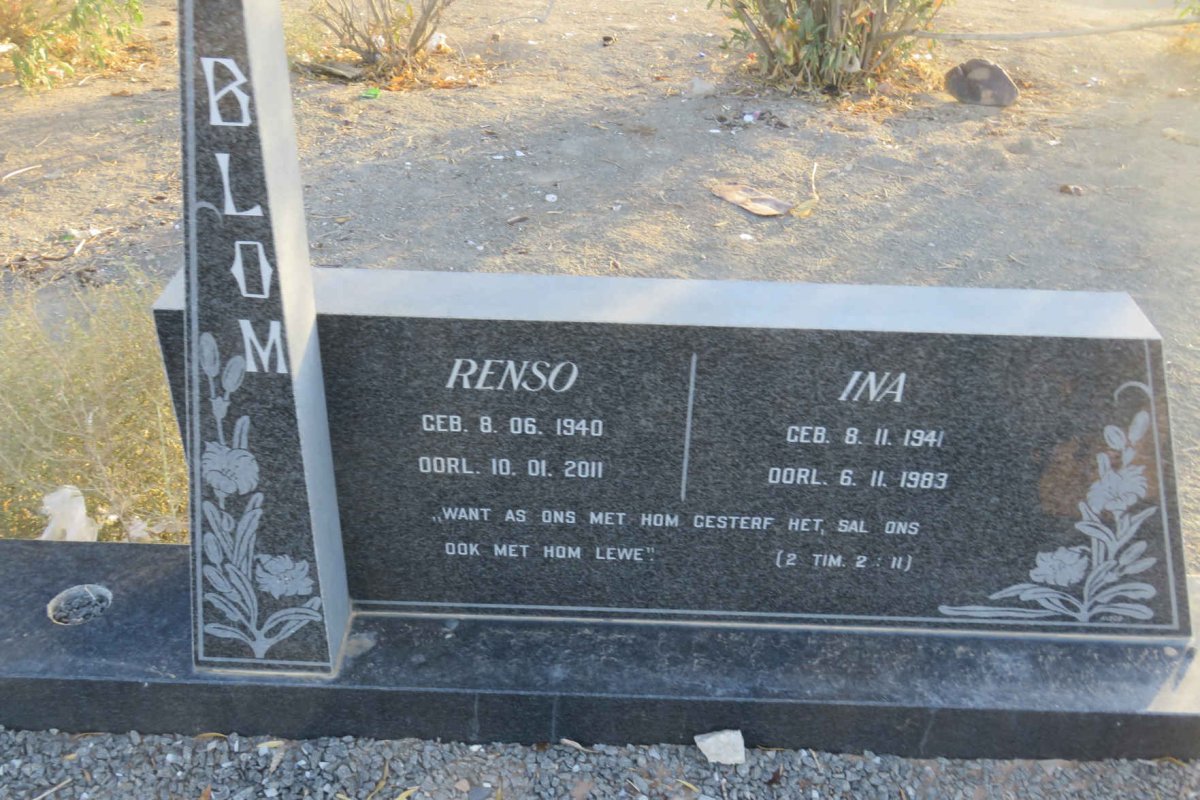 BLOM Renso 1940-2011 &amp; Ina 1941-1983